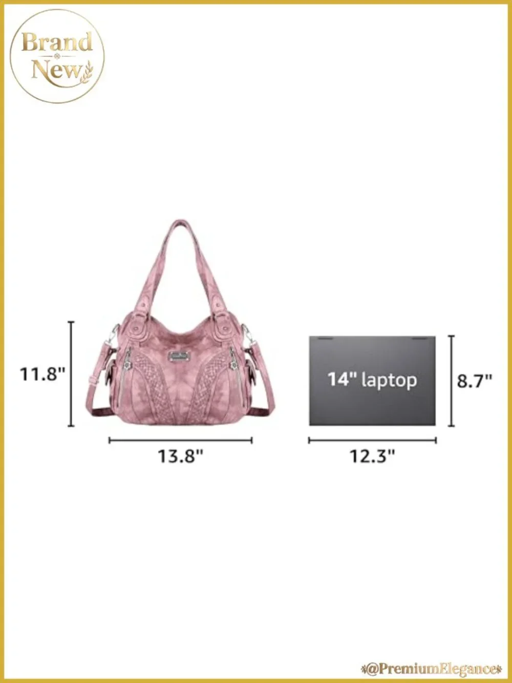 Women's Fashion Tote Bag Shoulder Bag Top Handle Satchel Purse Washed Synthetic